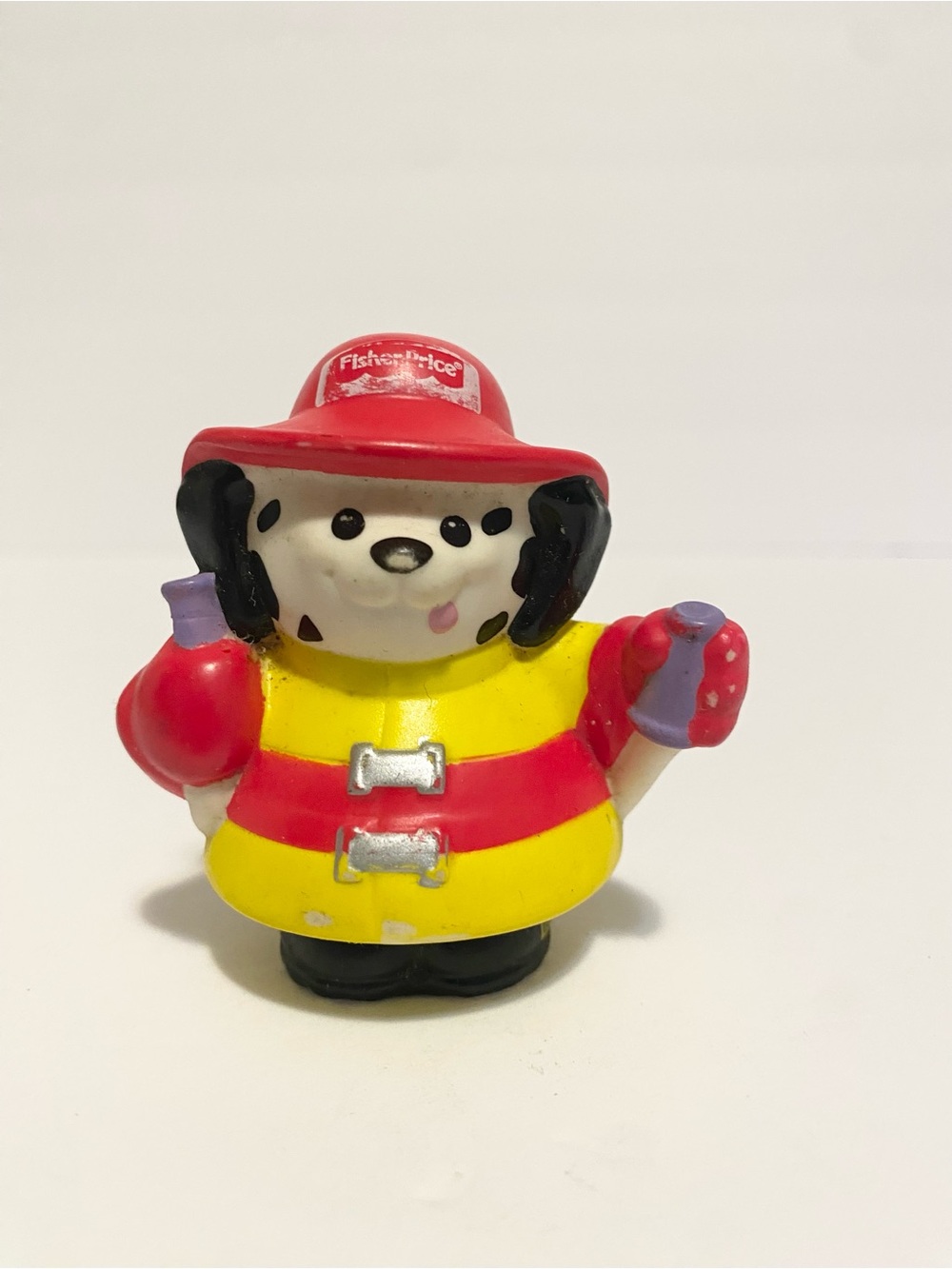 Little People Firefighter Dalmatian Puppy Dog w Hose Figure Fisher Price 4/$20 🛑